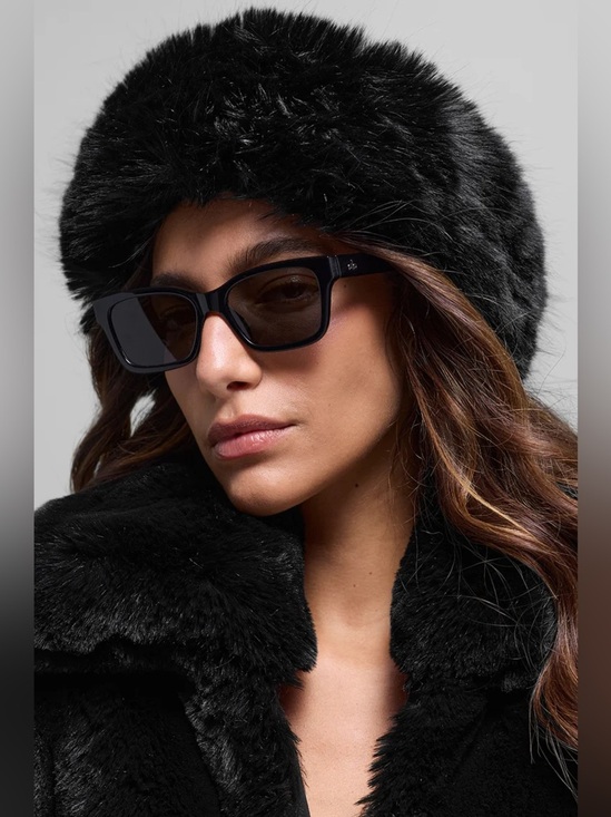 ALO YOGA | ✨NEW✨ Opulent Faux Fur Wintersun Headband in Black